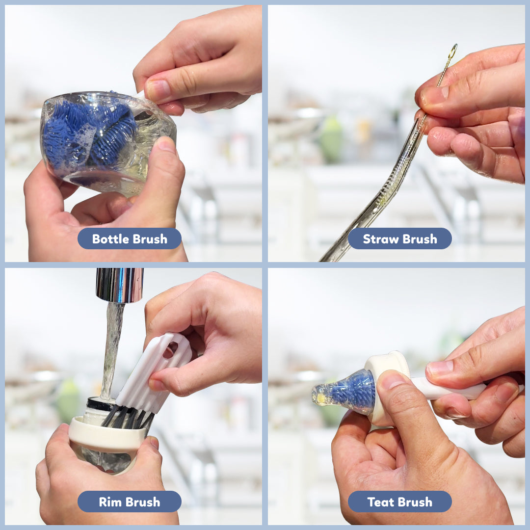 Portable Baby Bottle Brush Set